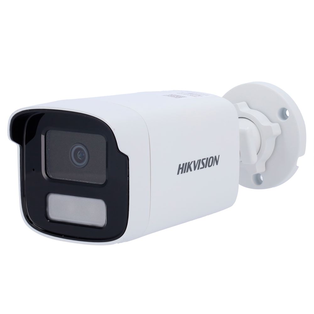 Hikvision Cámara Bullet IP gama Value Ranura microSD hasta 256 GB color blanco 6 MP, 4 mm, PoE DS-2CD1T63G2-LIUF(4mm)