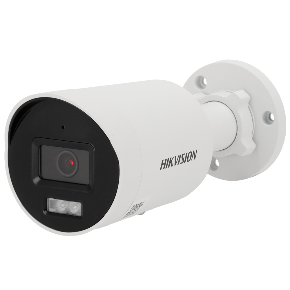 Hikvision Cámara Bullet IP gama PRO color blanco 4 MP, 2.8 mm, PoE DS-2CD2046G2H-IU(2.8mm)(eF)