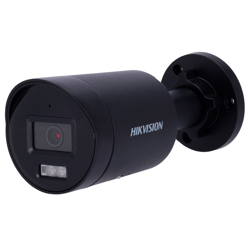 Hikvision Cámara Bullet IP gama PRO color negro 4 MP, 2.8 mm, PoE DS-2CD2046G2H-IU(2.8mm)(eF)/BLACK