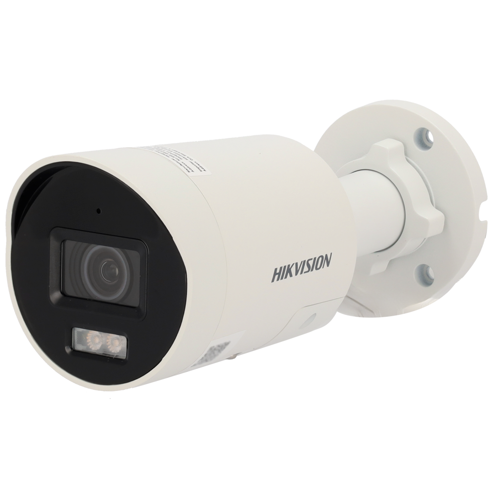 Hikvision Cámara Bullet IP gama PRO color blanco 4 MP, 2.8 mm, PoE DS-2CD2047G2H-LIU/SL(2.8mm)(eF)
