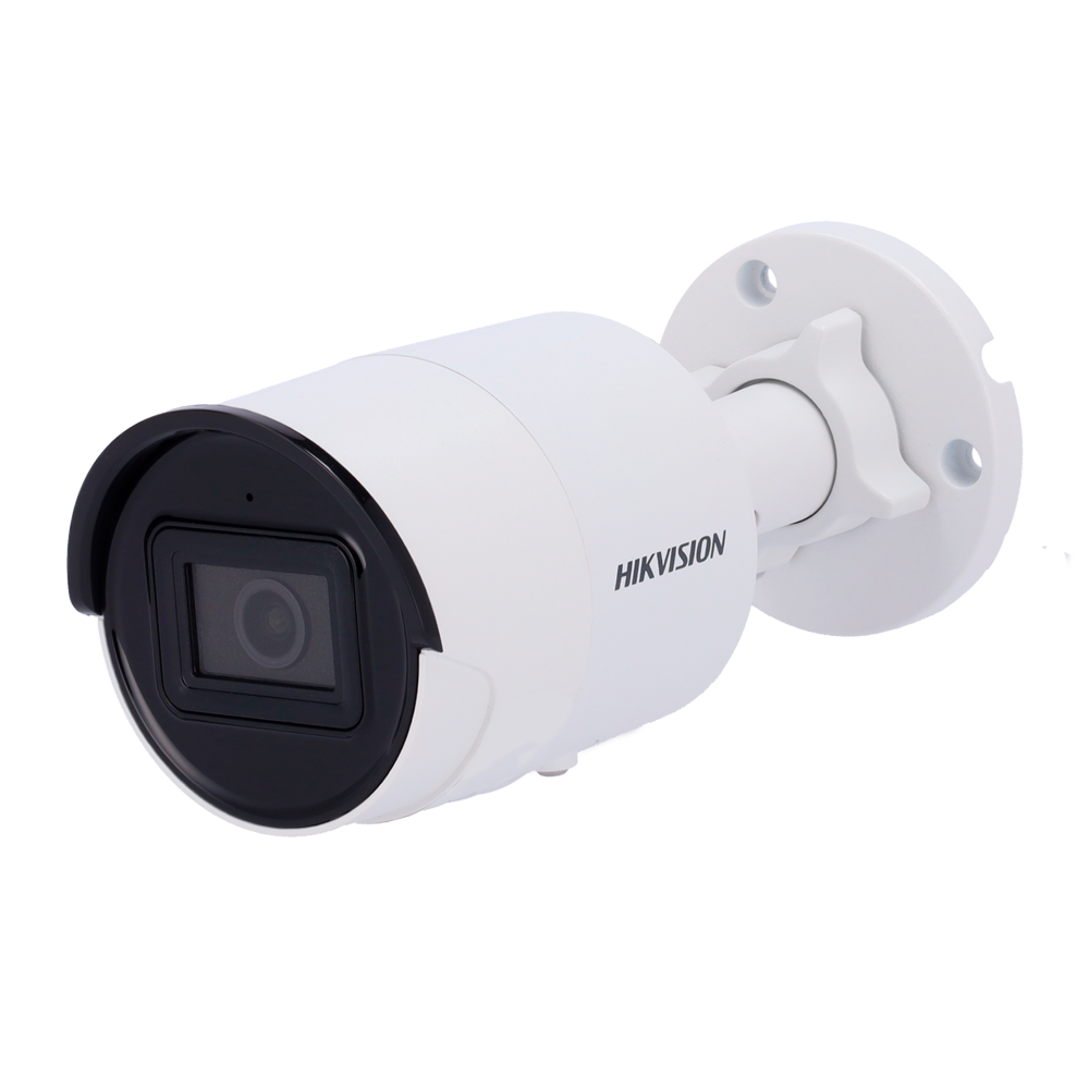 Hikvision Cámara Bullet IP gama PRO color blanco 6 MP, 2.8 mm, PoE DS-2CD2063G2-IU(2.8mm)