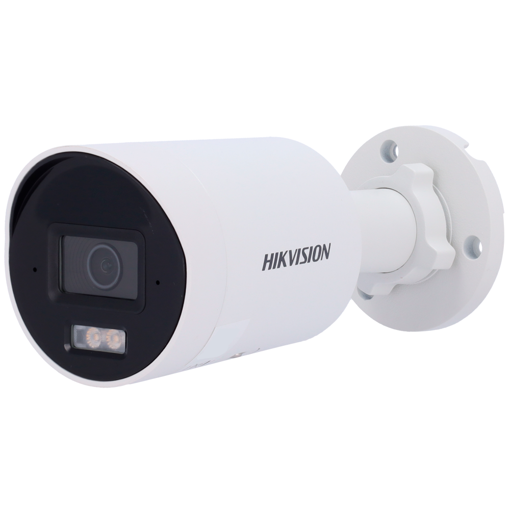 Hikvision Cámara Bullet IP gama PRO color blanco 8 MP, 2.8 mm, PoE DS-2CD2083G2-LI2U(2.8mm)