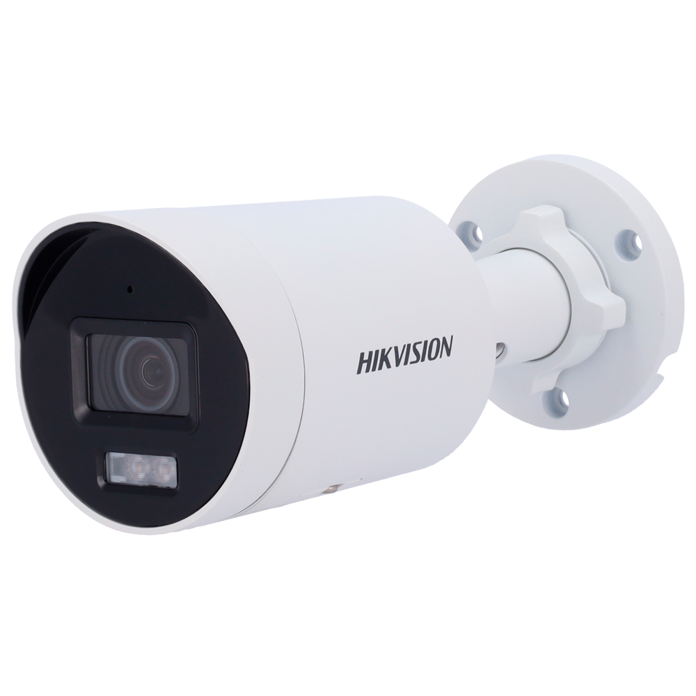 Hikvision Cámara Bullet IP gama PRO color blanco 8 MP, 2.8 mm, PoE DS-2CD2086G2H-IU(2.8mm)(eF)
