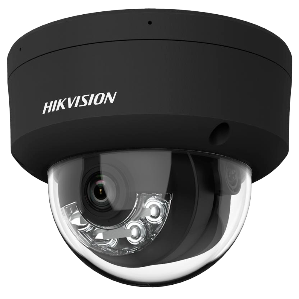 Hikvision Cámara Domo IP gama PRO color negro 4 MP, 2.8 mm, PoE DS-2CD2147G2H-LISU(2.8mm)/eF//BLACK