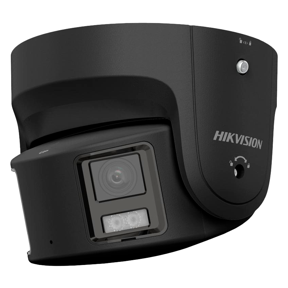 Hikvision Cámara Turret IP Panorámica gama PRO 8 MP, 4 mm, PoE DS-2CD2387G2P-LSU/SL(4mm)(C)//BLACK