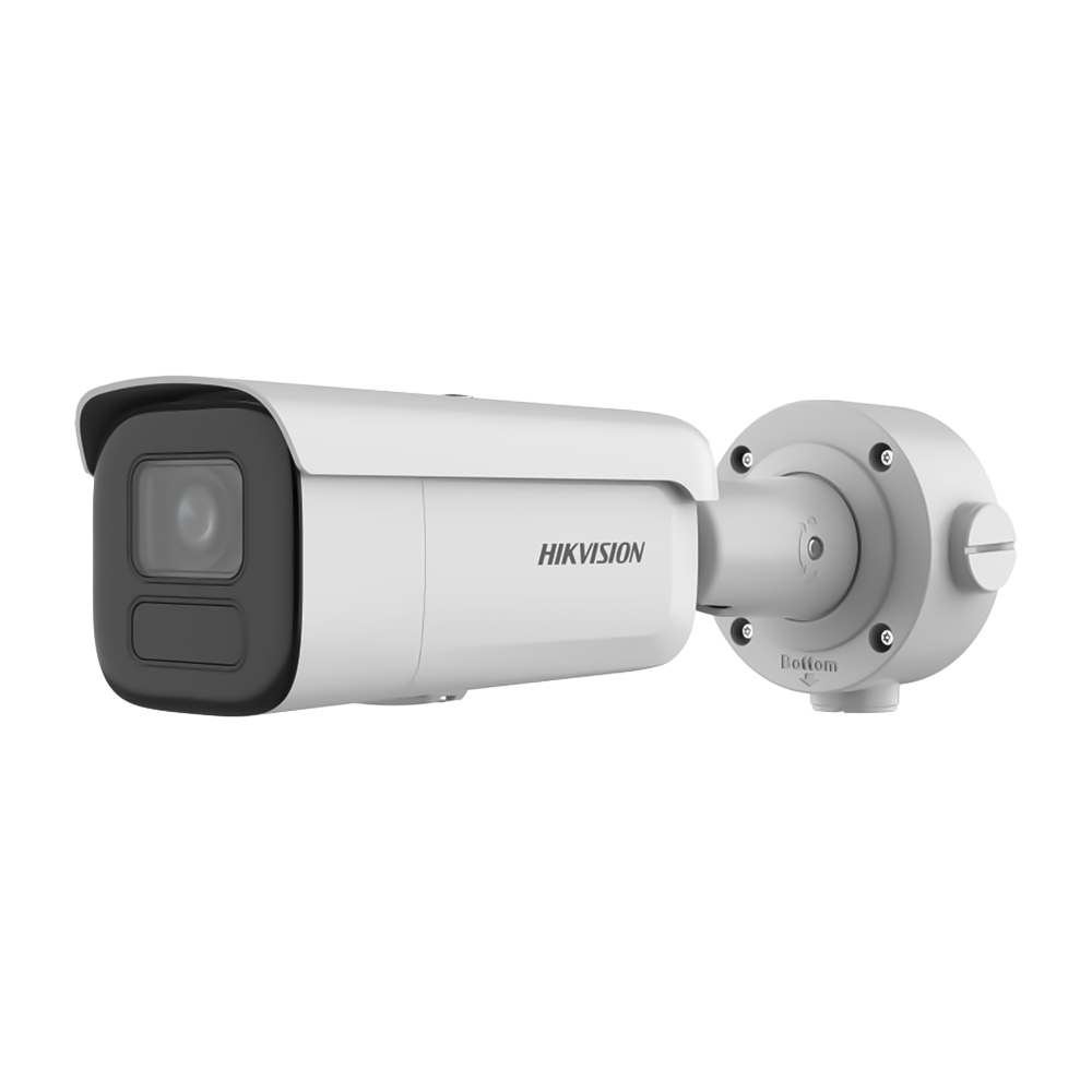 Hikvision Cámara Bullet IP gama PRO color blanco 4 MP, 2.8 ~ 12 mm Motorizada, PoE DS-2CD2646G2HT-IZS(2.8-12mm)(eF)