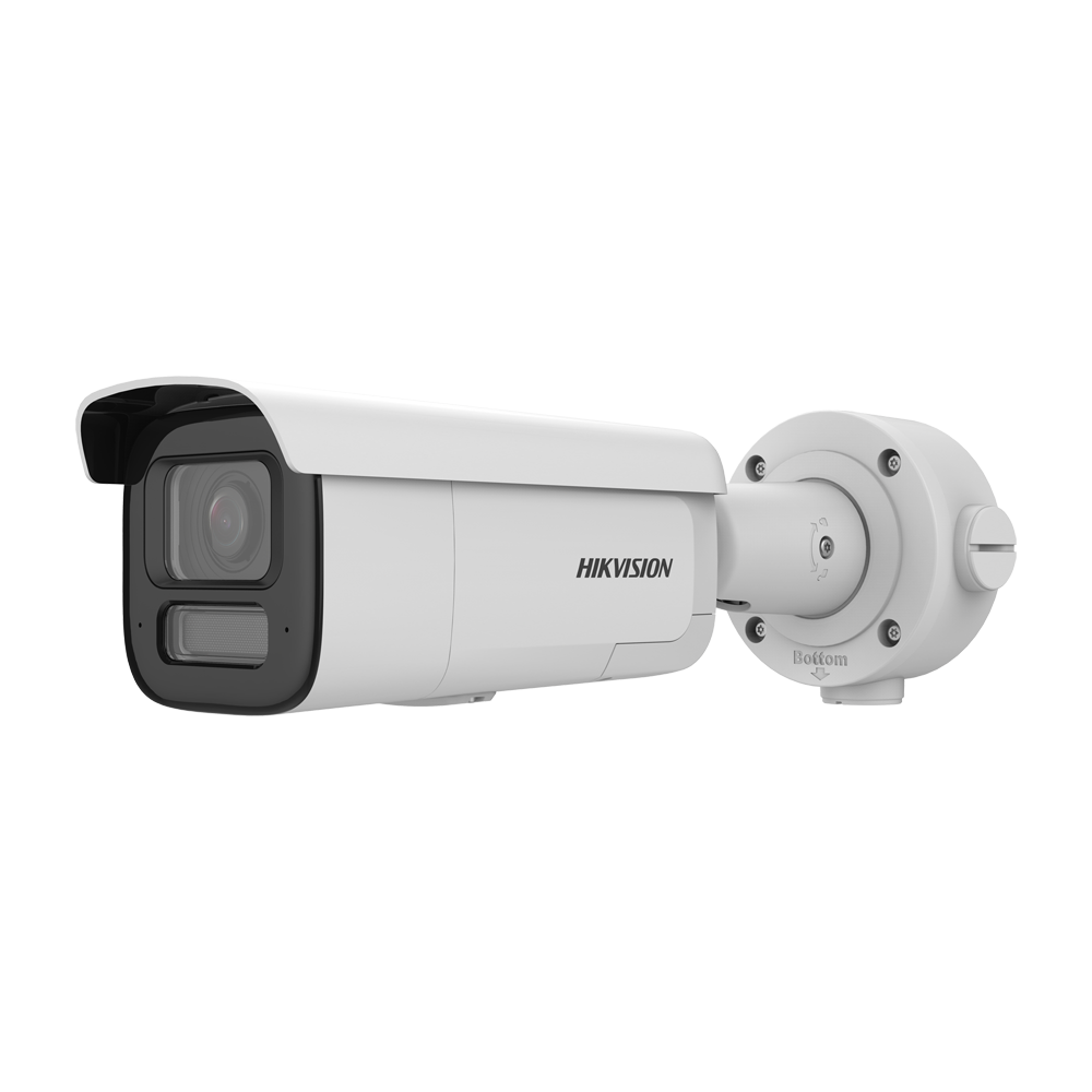 Hikvision Cámara Bullet IP gama PRO color blanco 4 MP, 2.8 ~ 12 mm Motorizada, PoE DS-2CD2646G2HT-IZS2U/SL(2.8-12mm)eF