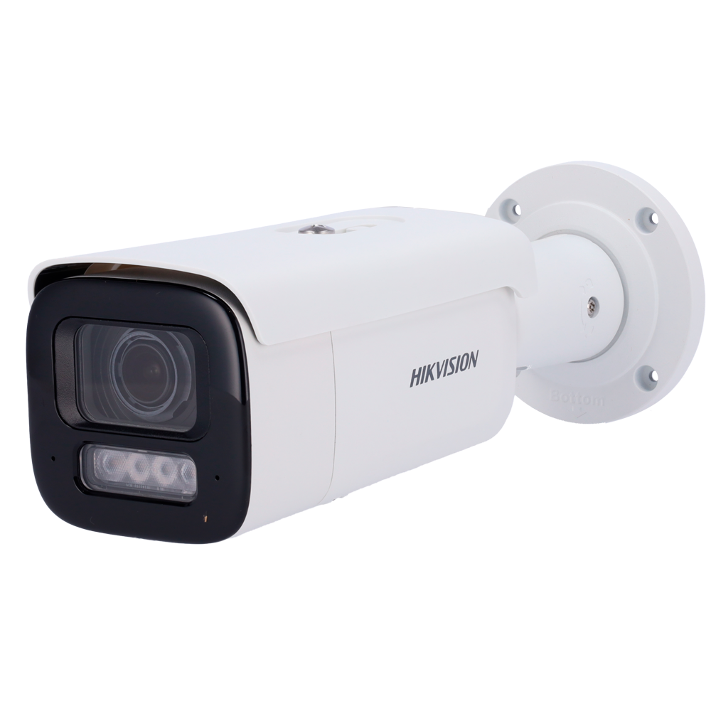 Hikvision Cámara Bullet IP gama PRO color blanco 4 MP, 2.8 ~ 12 mm Motorizada, PoE DS-2CD2647G2HT-LIZS(2.8-12mm)(eF)