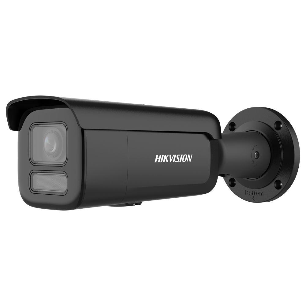 Hikvision Cámara Bullet IP gama PRO color negro 6 MP, 2.8 ~ 12 mm Motorizada, PoE DS-2CD2667G2HT-LIZS(2.8-12)/eF//BLK