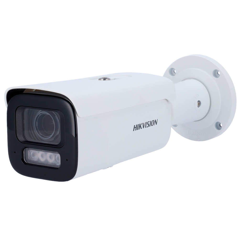 Hikvision Cámara Bullet IP gama PRO color blanco 6 MP, 2.8 ~ 12 mm Motorizada, PoE DS-2CD2667G2HT-LIZS(2.8-12mm)(eF)
