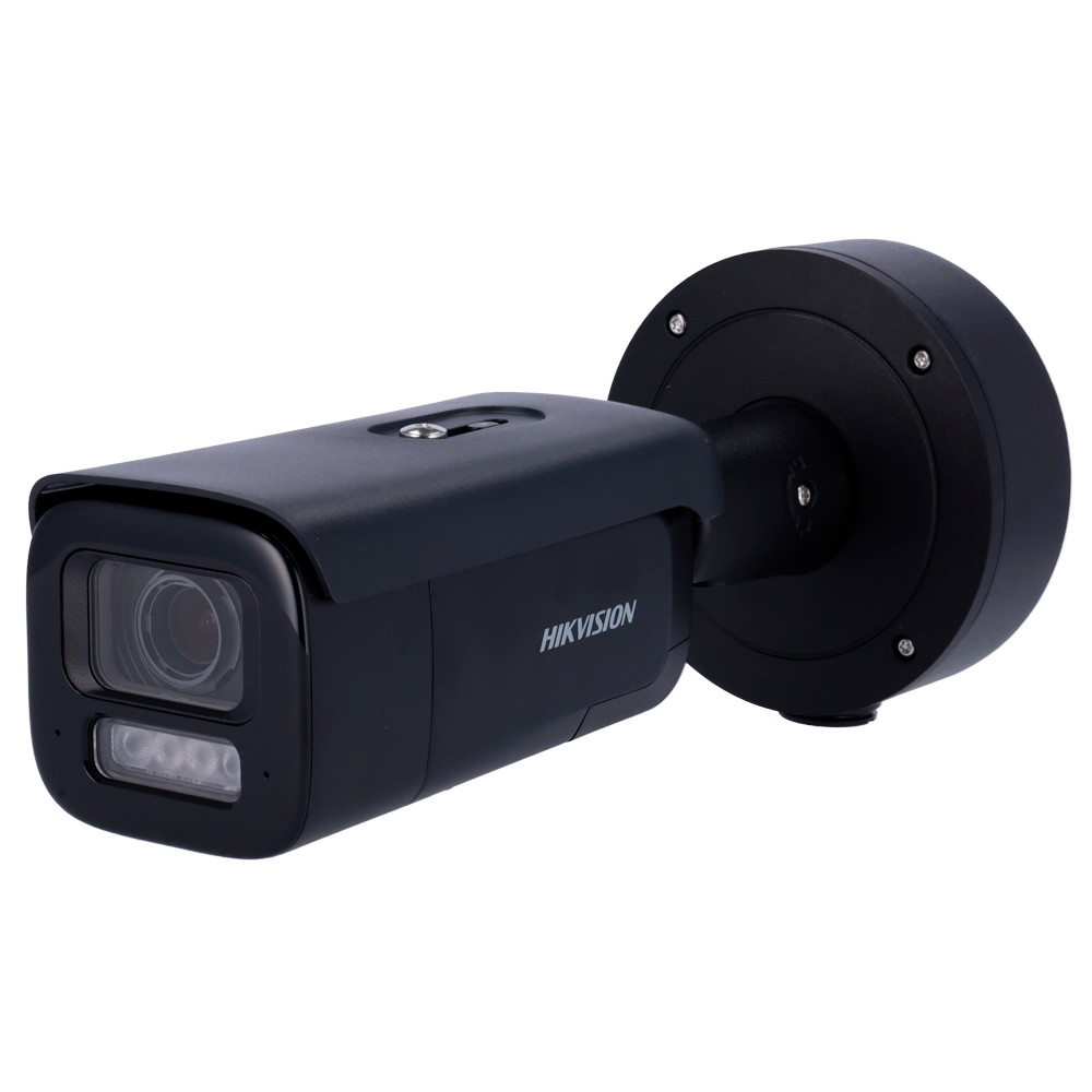 Hikvision cámara Bullet IP gama PRO color negro 8 MP, 2.8 ~ 12 mm Motorizada, PoE DS-2CD2686G2H-IZS2U/SL(2.8-12)/eF/BLK