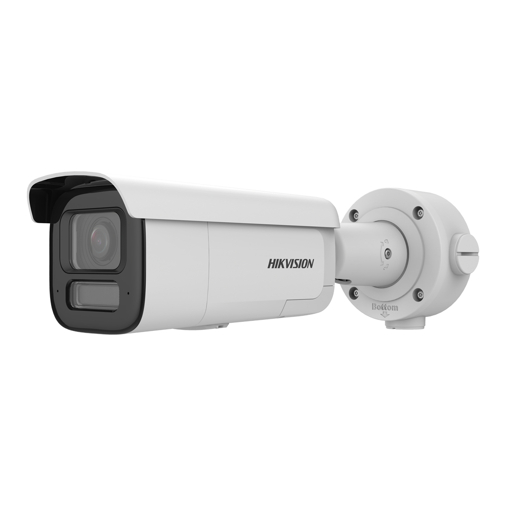 Hikvision cámara Bullet IP gama PRO color blanco 8 MP, 2.8 ~ 12 mm Motorizada, PoE DS-2CD2686G2HT-IZS2U/SL(2.8-12mm)eF