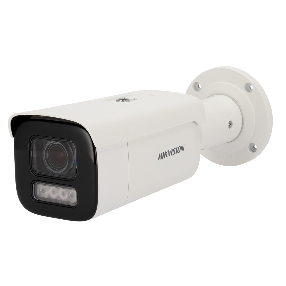 Hikvision Cámara Bullet IP gama PRO color blanco 8 MP, 2.8 ~ 12 mm Motorizada, PoE DS-2CD2687G2HT-LIZS(2.8-12mm)(eF)