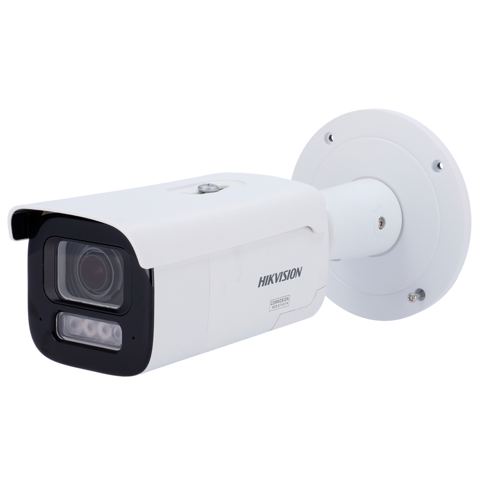 Hikvision cámara IP Bullet gama PRO ColorVu3.0 color blanco 8 MP, 2.8 ~ 12 mm Motorizada, PoE DS-2CD2687G3-LIZSY(2.8-12mm)