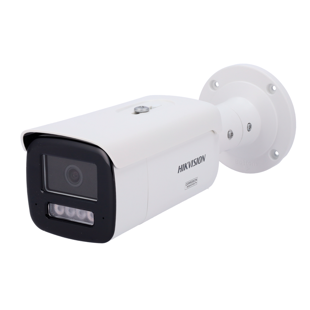 Hikvision cámara Bullet IP gama PRO color blanco 4 MP, Dos lentes en una 2.8/4 mm, PoE DS-2CD2T43G2-4LIZ2UY(2.8/4mm)