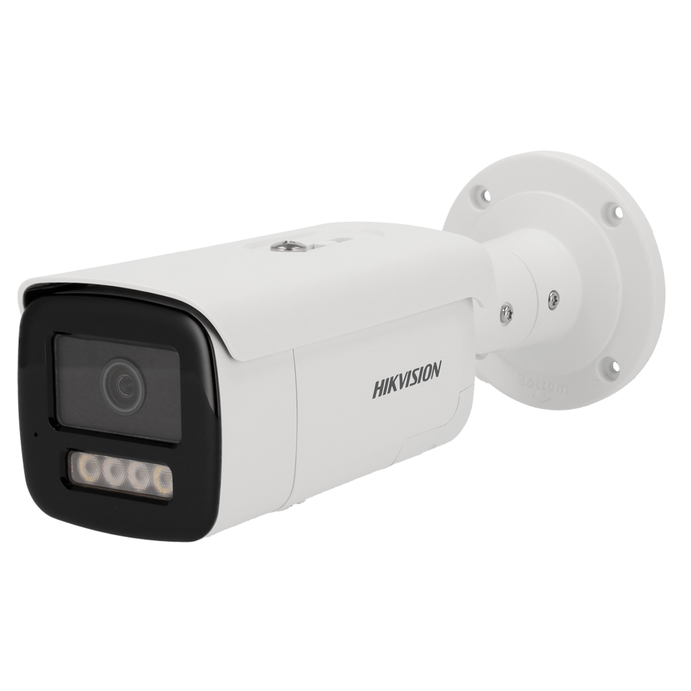 Hikvision Cámara IP gama PRO color blanco 4 MP, 2.8 mm, PoE DS-2CD2T47G2H-LISU/SL(2.8mm)(eF)