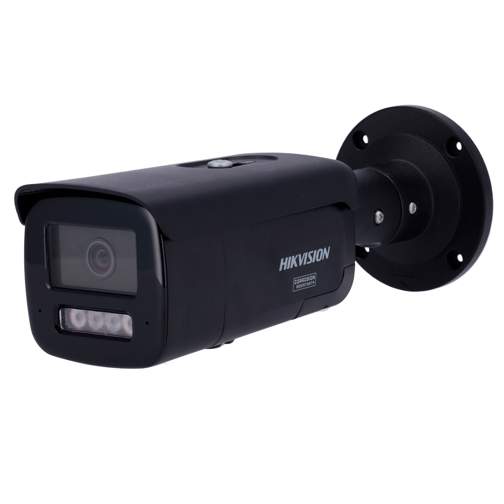 Hikvision cámara IP Bullet gama PRO ColorVu3.0 color negro 4 MP, 2.8 mm, PoE DS-2CD2T47G3-LIS2UY/SL(2.8mm)/BLACK