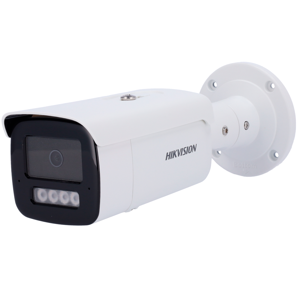 Hikvision Cámara Bullet IP gama PRO color blanco 8 MP, 2.8 mm, PoE DS-2CD2T83G2-4LI2U(2.8mm)