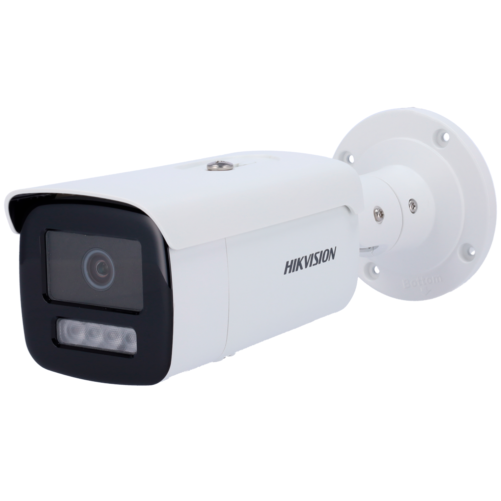 Hikvision Cámara Bullet IP gama PRO color blanco 8 MP, 4 mm, PoE DS-2CD2T86G2H-4I(4mm)(eF)
