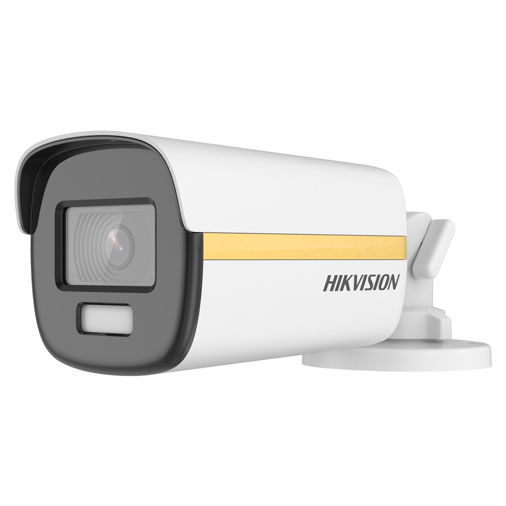 Hikvision Cámara Bullet HDTVI Gama PRO ColorVu color blanco 8 MP, 2.8 mm DS-2CE12UF3T-E(2.8mm)