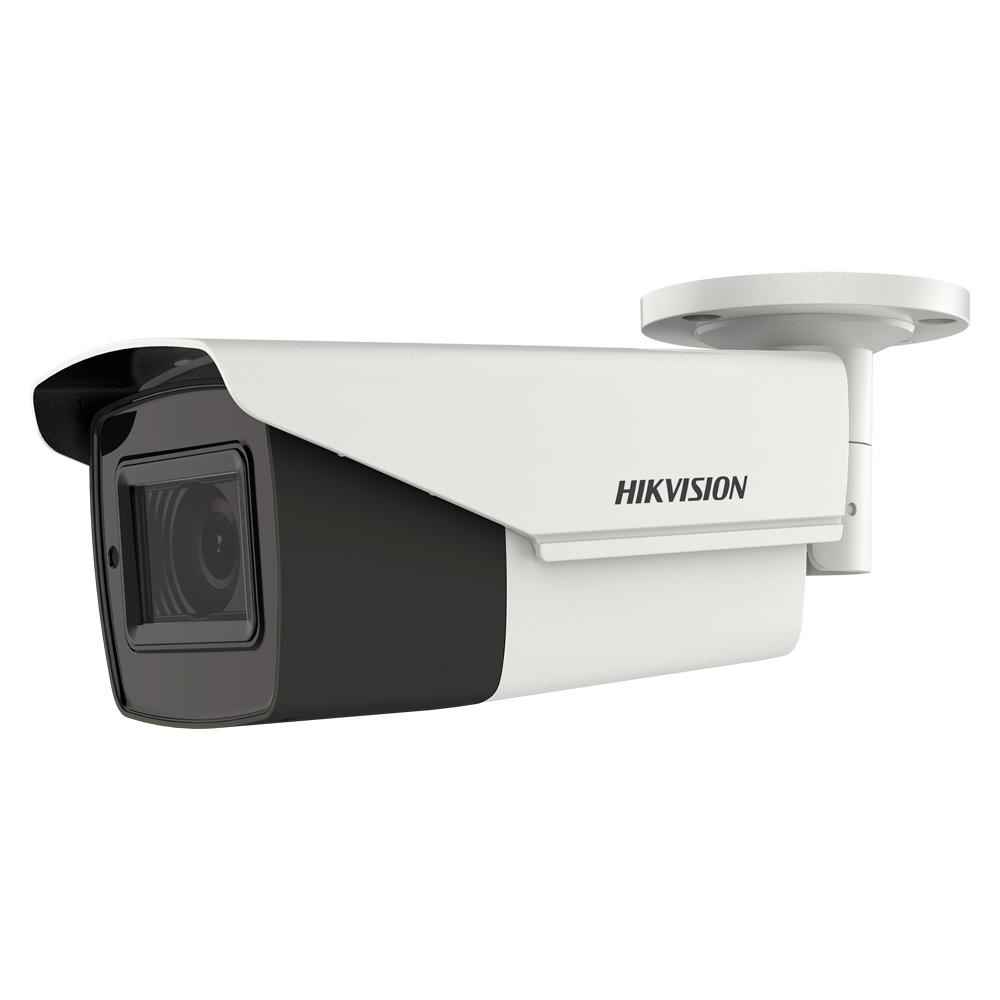 Hikvision Cámara Bullet 4en1 gama PRO color blanco 5 MP, 2.7 ~ 13.5 mm Motorizada DS-2CE19H8T-AIT3ZF(2.7-13.5mm)