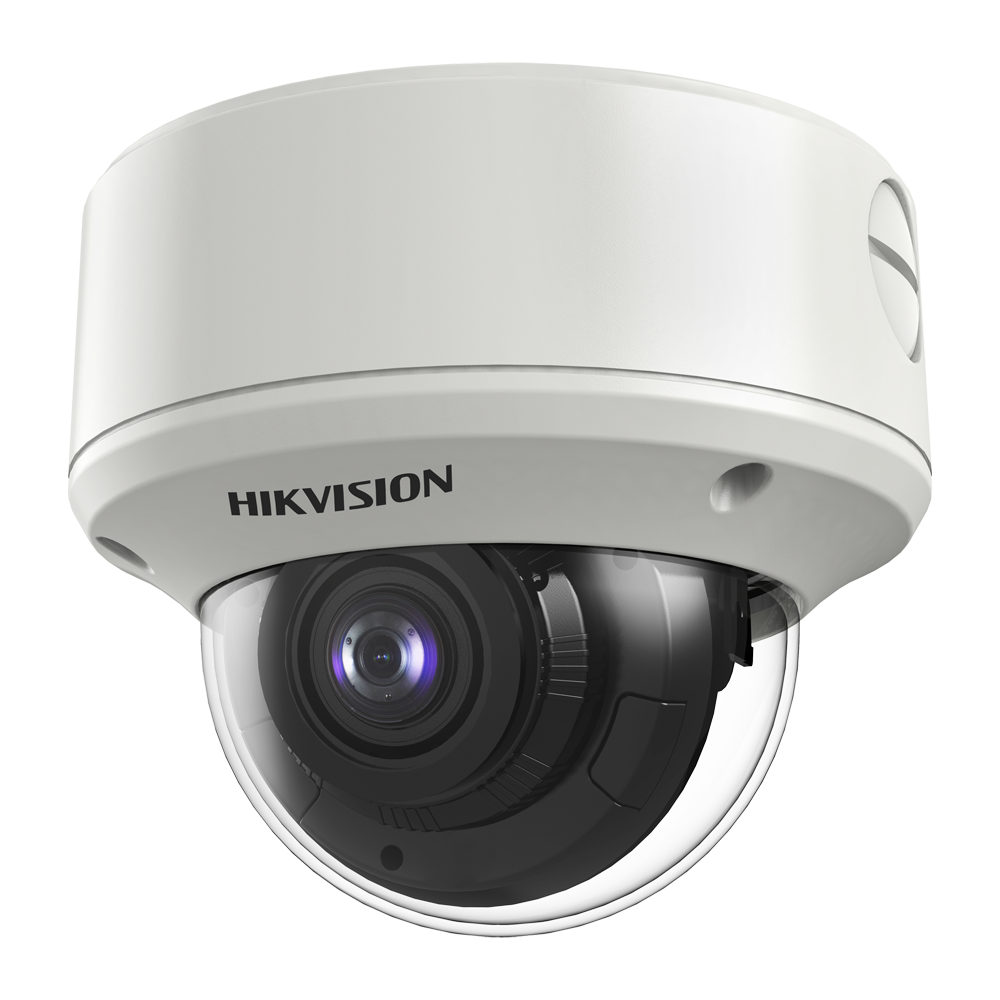 Hikvision Cámara Domo 4en1 Gama PRO color blanco 2 MP, 2.7 ~ 13.5 mm Motorizada DS-2CE56D8T-VPIT3ZF(2.7-13.5mm)