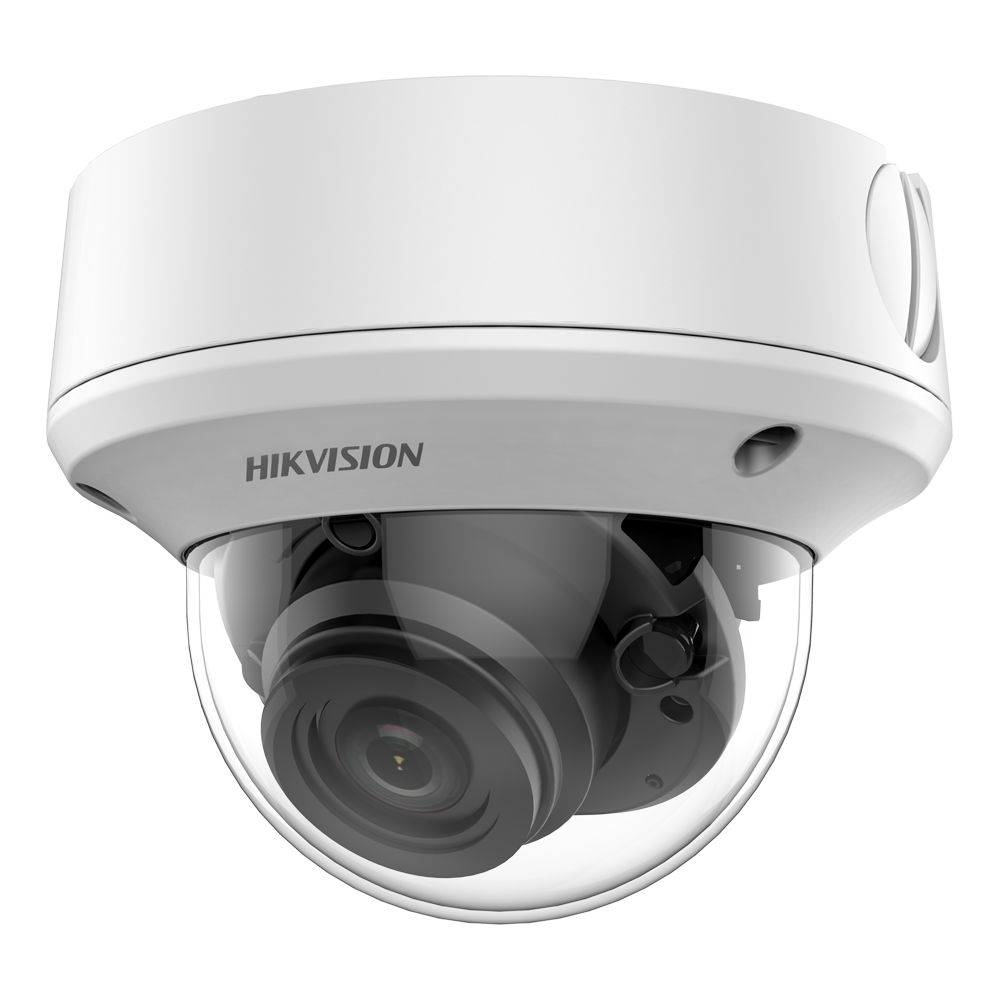 Hikvision Cámara Domo 4n1 Gama Value color blanco 2 MP, 2.7 ~ 13.5 mm Motorizada DS-2CE5AD3T-AVPIT3ZF(2.7-13.5mm)