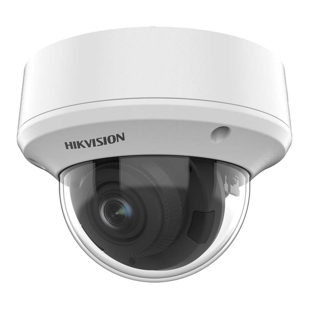 Hikvision Cámara Domo 4en1 Gama Value color blanco 5 MP, 2.7 ~ 13.5 mm Motorizada DS-2CE5AH0T-AVPIT3ZF/2.7-13.5mm/C