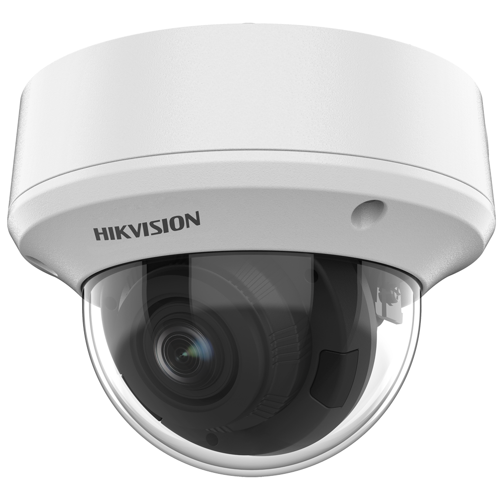 Hikvision Cámara Domo 4en1 Gama Value color blanco 8 MP, 2.7 ~ 13.5 mm Motorizada DS-2CE5AU1T-AVPIT3ZF(2.7-13.5mm)