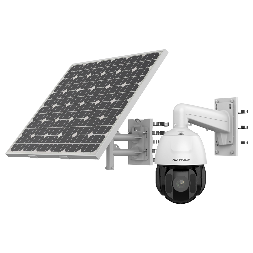 Hikvision Cámara IP domo PTZ Solar 4G Resolución 4 Mpx (2560x1440) DS-2DE5425IWG-K/4G