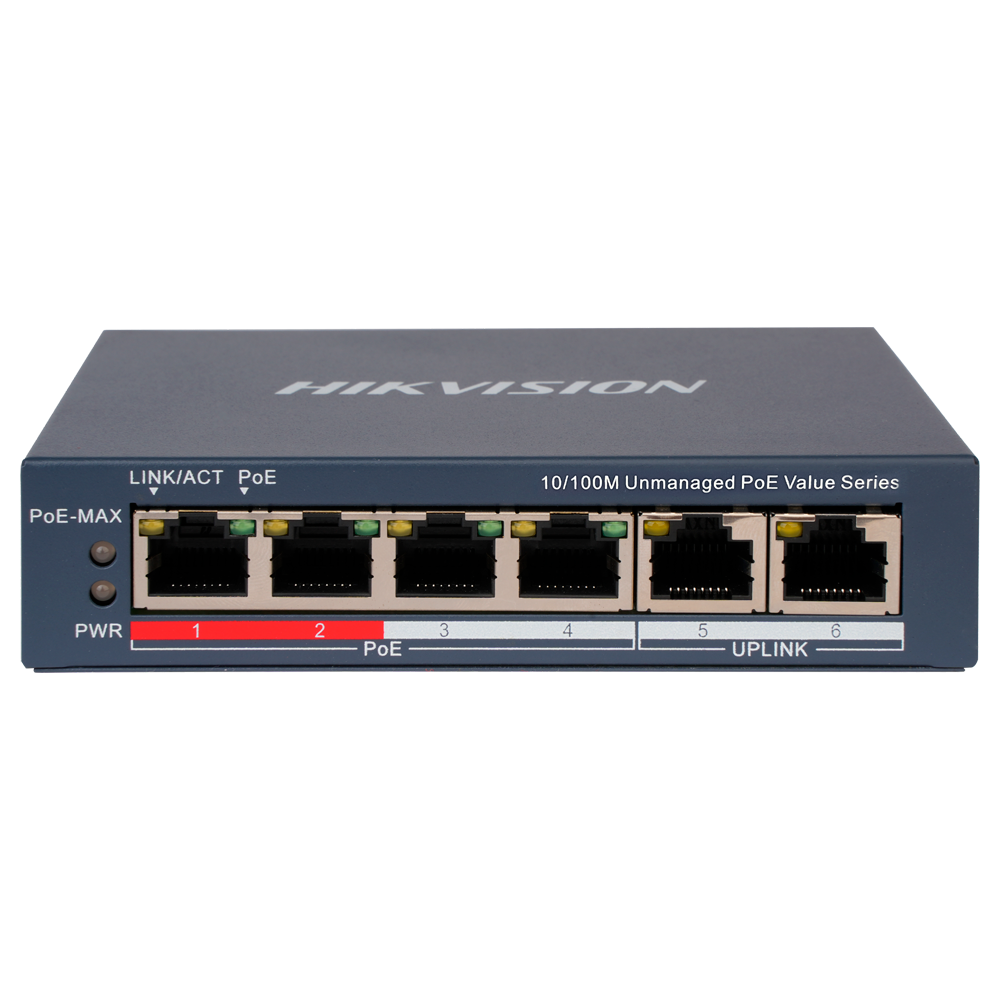 Hikvision Switch de sobremesa Hikvision DS-3E0106P-E/M(B)