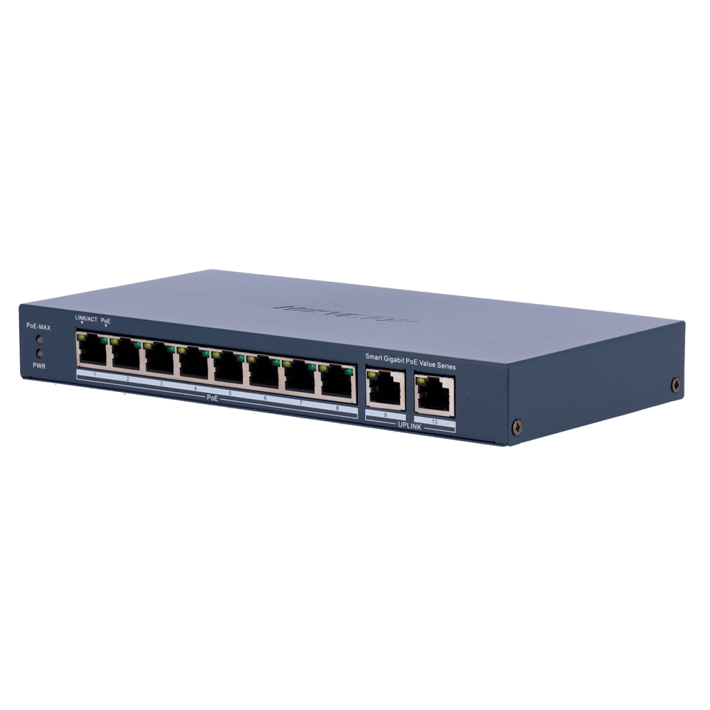 Hikvision PoE Switch Gestionable DS-3E1510P-EI/M(B)
