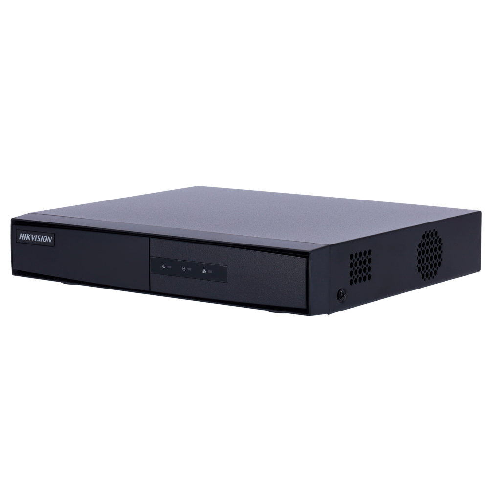 Hikvision HikvisionGama VALUEGrabador NVR para cámaras IP4 CH vídeo / Resolución máxima 6 MpxAncho de banda 40 MbpsAdmite 1 disco duro WiFi DS-7104NI-Q1/M(D)