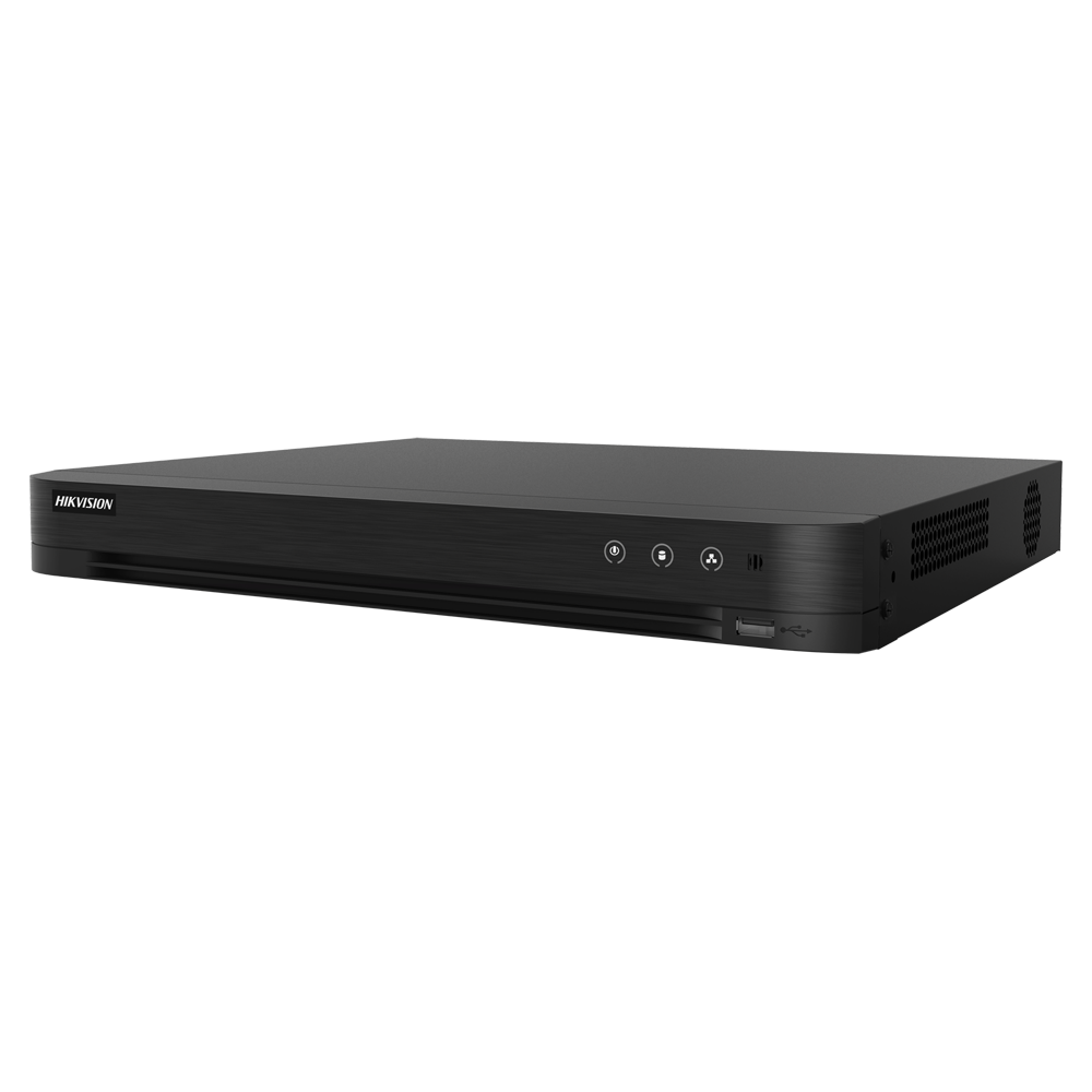 Hikvision HikvisionGama PROGrabador NVR 4 CH IP PoE 50 W Resolución máxima 8Mpx@1chAncho de banda 40 MbpsAdmite 1 disco duro / Alarmas WiFi DS-7604NI-Q1/4P(D)/Alarm