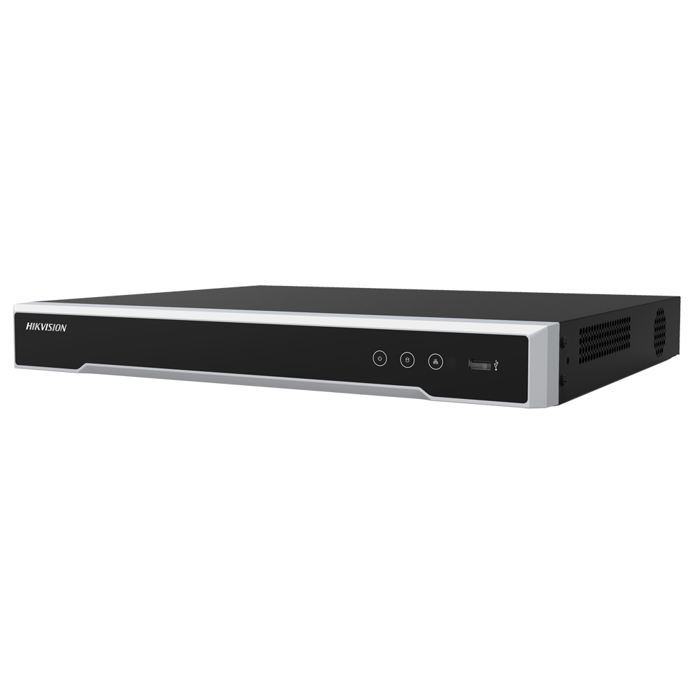 Hikvision HikvisionGama PROGrabador NVR 16 CH IPResolución máxima 8Mpx@1chAncho de banda 160 Mbps WiFi DS-7616NI-Q2(D)