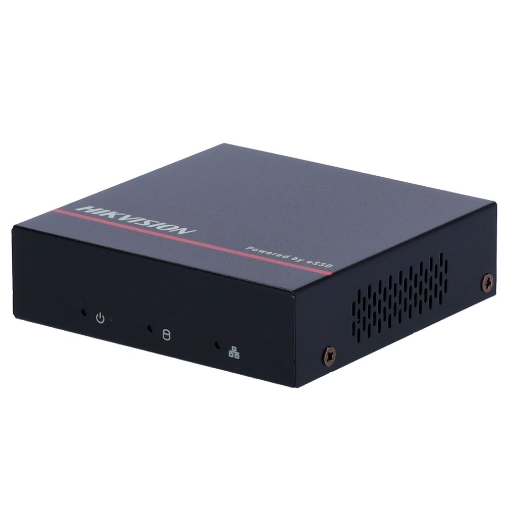 Hikvision HikvisionGama VALUEGrabador NVR para cámaras IP8 CH vídeo / Resolución máxima 4 MpxAncho de banda 60 MbpsAdmite 1 disco duro SSD WiFi DS-E08NI-Q1(SSD 1T)