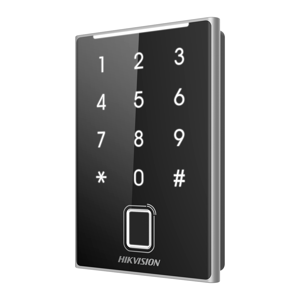 Hikvision Lector de acceso Acceso por huella, tarjeta MF DESFire y PIN DS-K1109DKFB