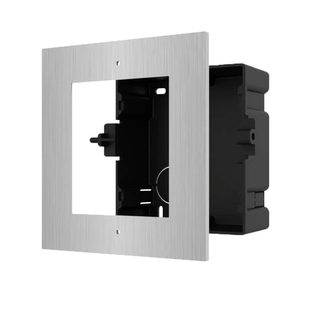 Hikvision Panel frontal y caja de registro encastrada DS-KD-ACF1/S