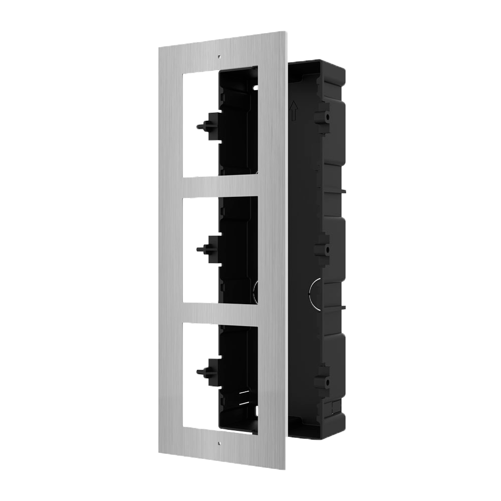 Hikvision Panel frontal y caja de registro encastrada DS-KD-ACF3/S