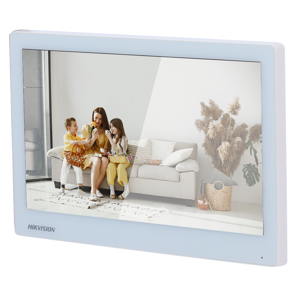 Hikvision Monitor para videoportero Pantalla táctil TFT 7" marco estrecho DS-KH6350-WTE1/White