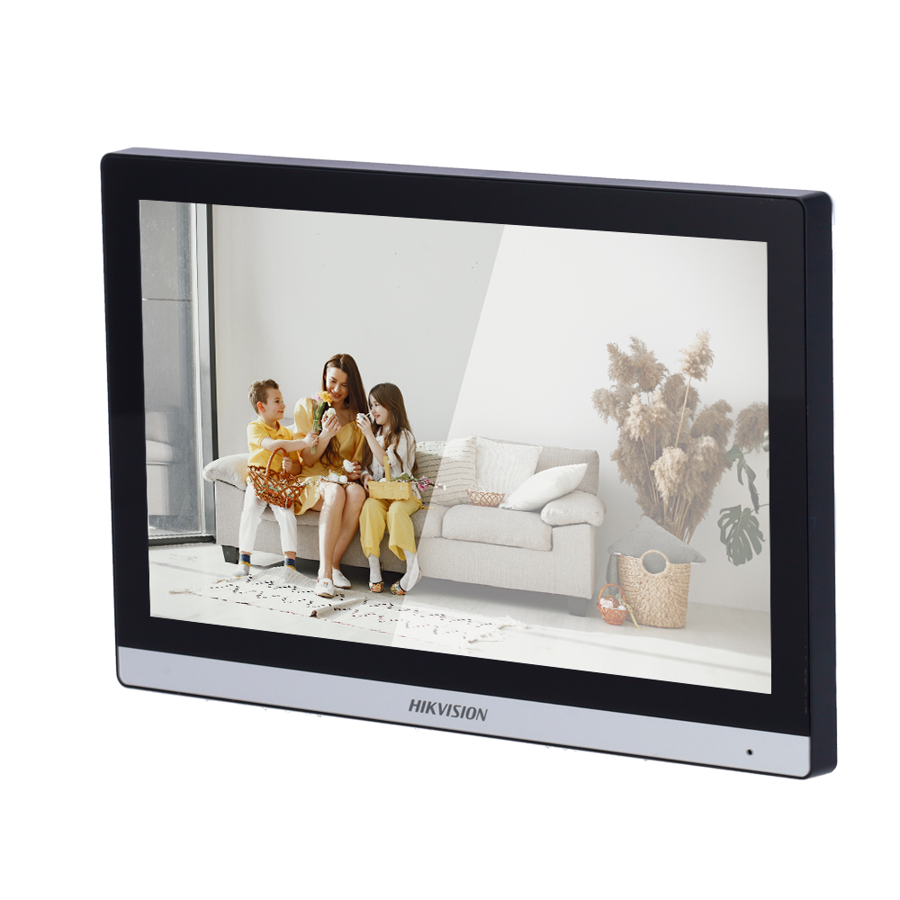Hikvision Monitor para videoportero Pantalla táctil TFT 7" marco estrecho DS-KH6352-WTDE6(B)