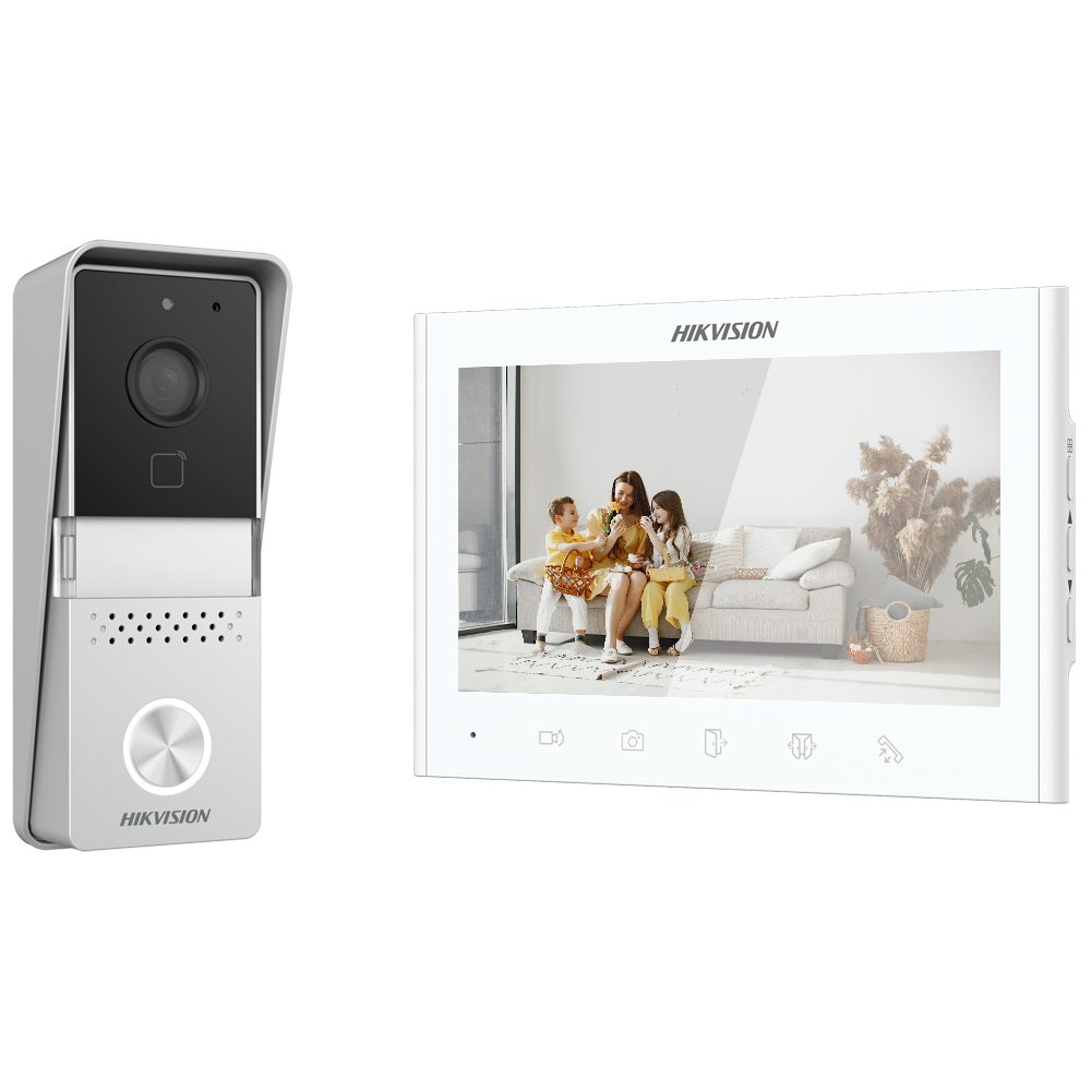 Hikvision Kit de videoportero Tecnología 2 hilos analógico DS-KIS102-P/Surface