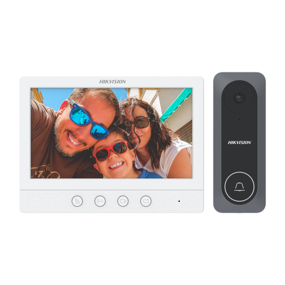 Hikvision Kit de videoportero Tecnología 4 hilos analógico DS-KIS212
