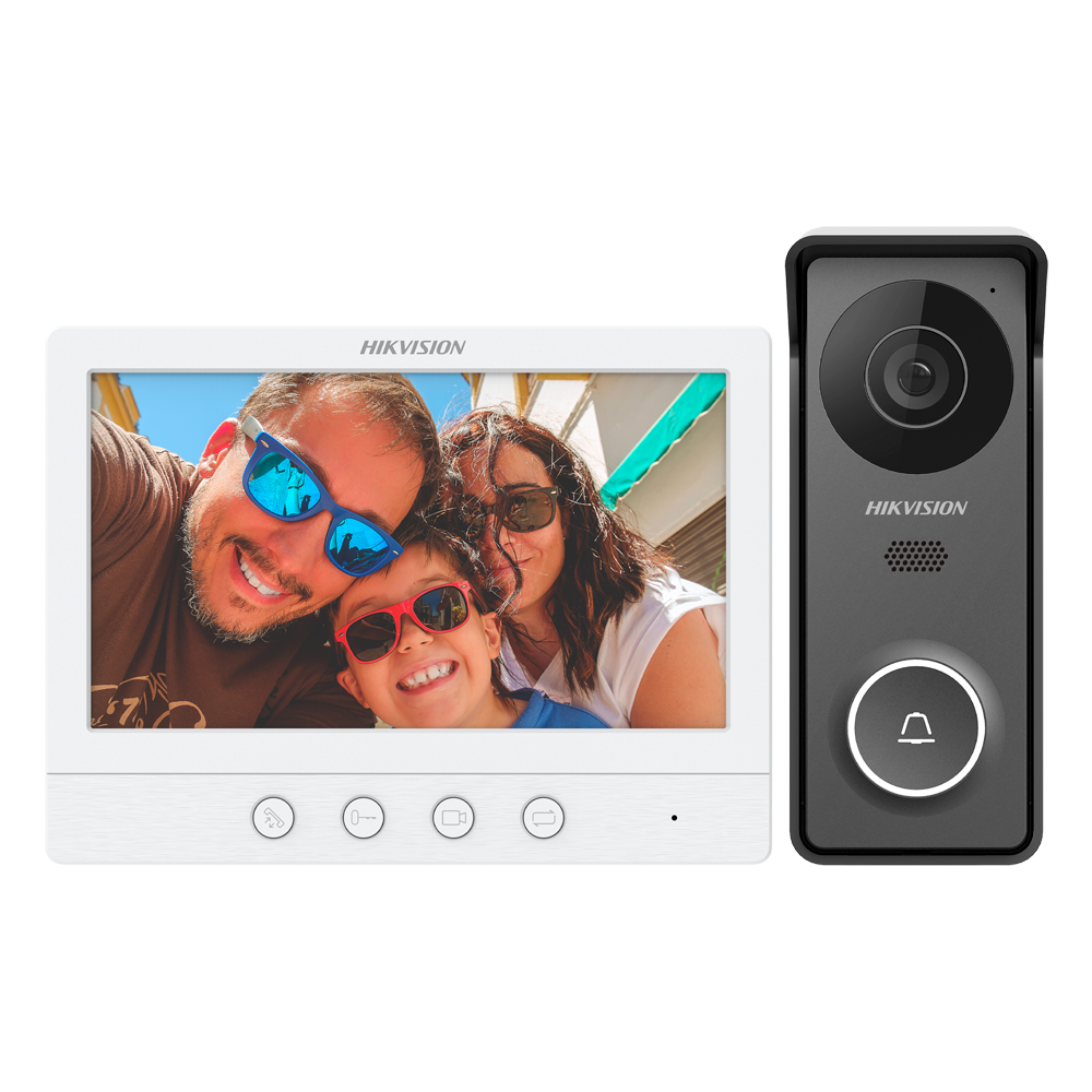 Hikvision Kit de videoportero Tecnología 4 hilos analógico DS-KIS213(B)