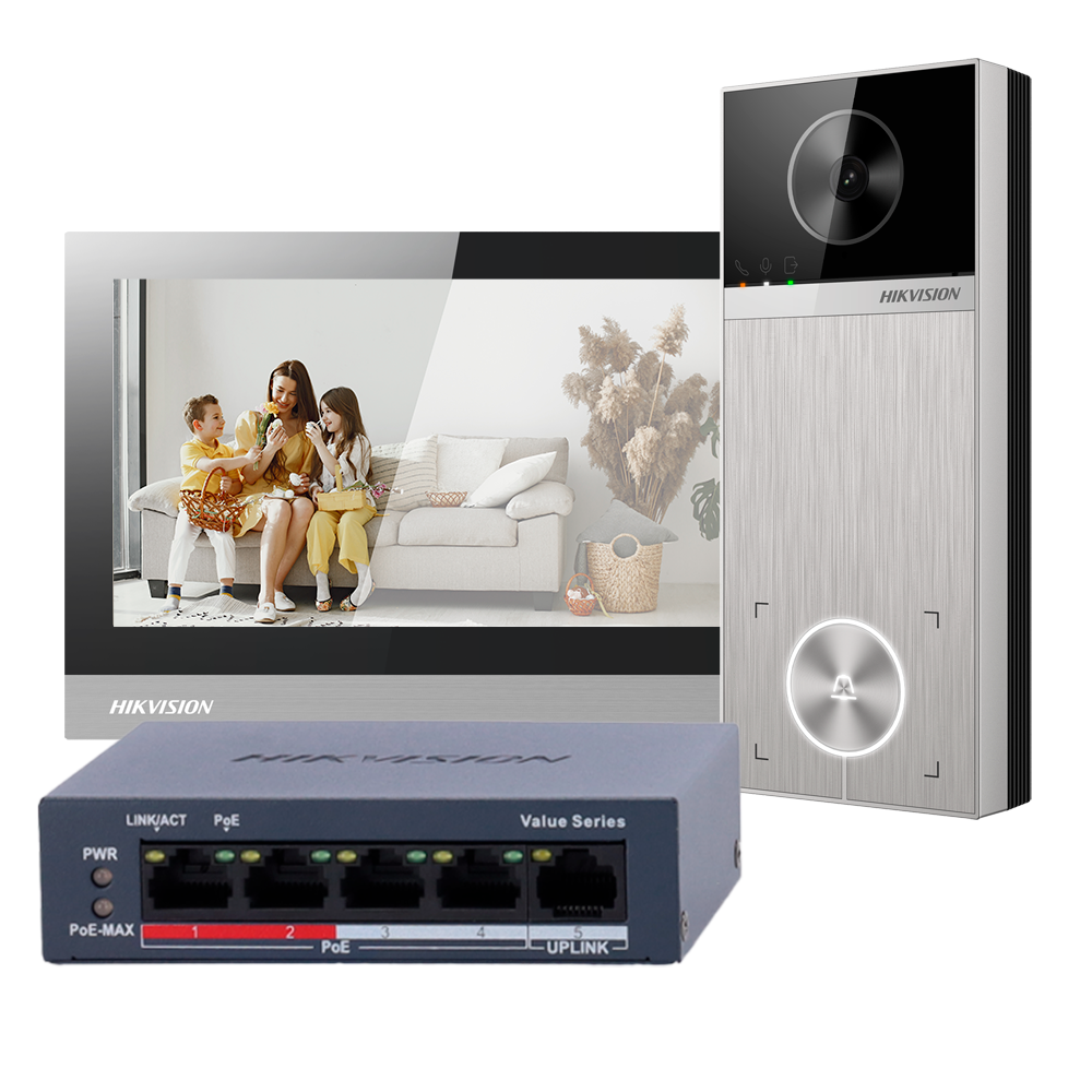 Hikvision Kit de videoportero 4 Mpx Tecnología IP & WiFi DS-KIS613-S