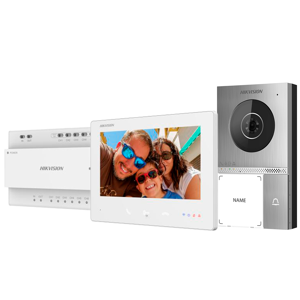 Hikvision Intercom Kit de videoportero con dos relés DS-KIS705EY