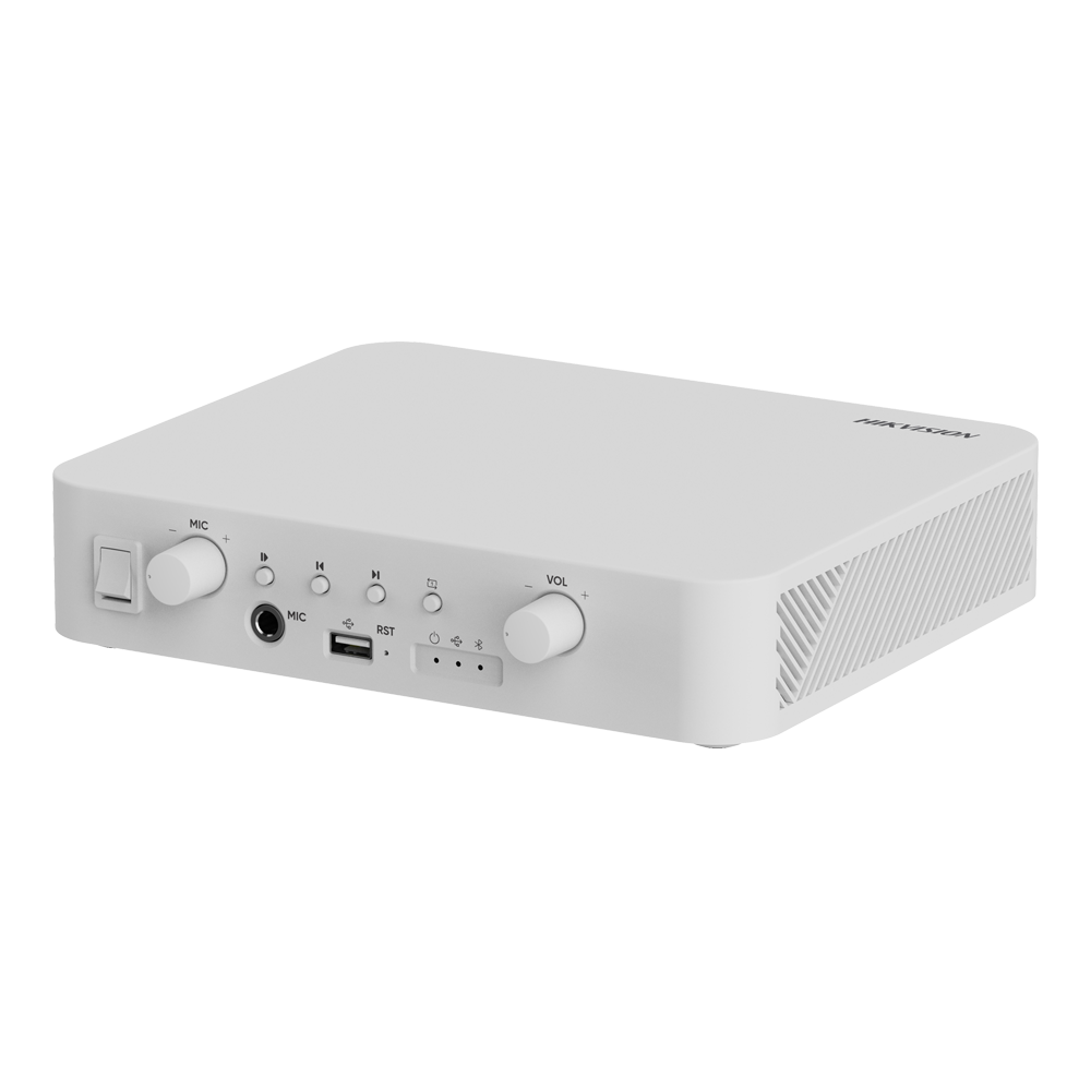 Hikvision Amplificador en red Funciones mezcladoras básicas DS-QAE1A40G1-VB