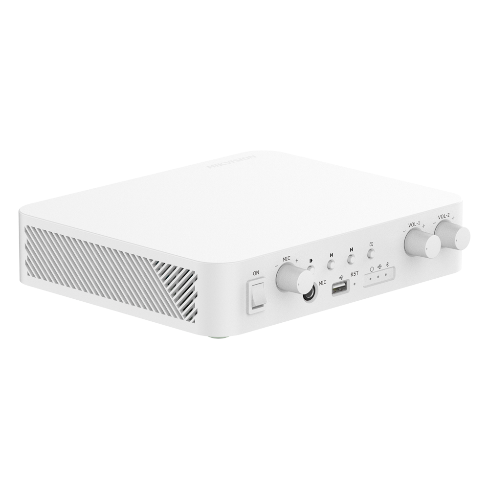 Hikvision Amplificador en red Funciones mezcladoras básicas DS-QAE1A80G1-VB(B)