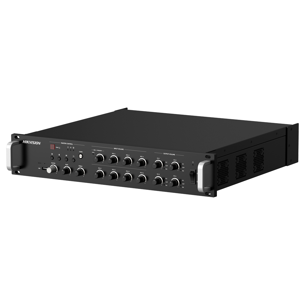 Hikvision Amplificador en red Funciones mezcladoras básicas DS-QAZ1A1000G1-VB4