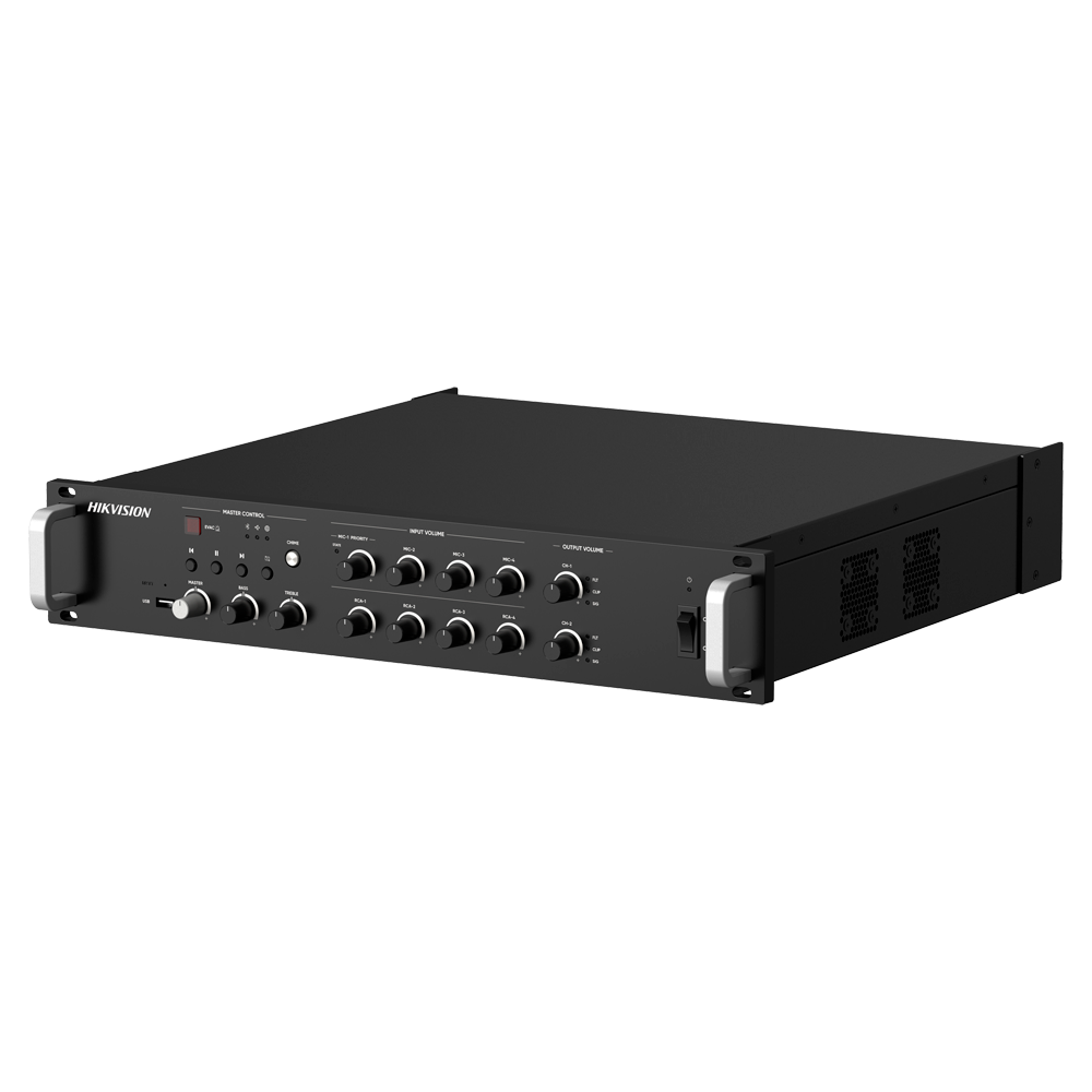 Hikvision Amplificador en red Funciones mezcladoras básicas DS-QAZ1A500G1-VB2